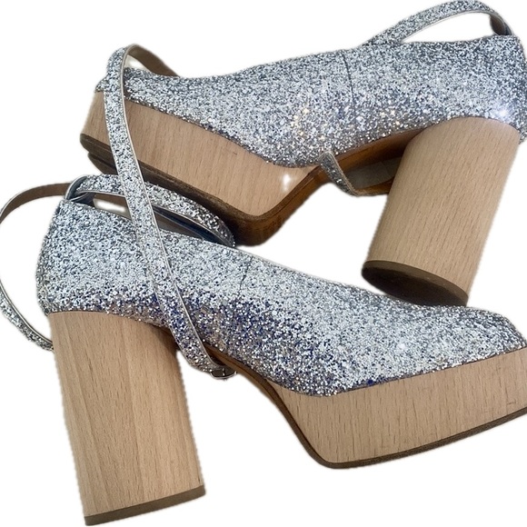 Mason Margeiela Paris split toe, crushed crystal smashed, thick round heel , 39 - Picture 16 of 16